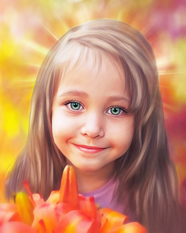 Портрет ребенка - Елена Лустова (Северинова)