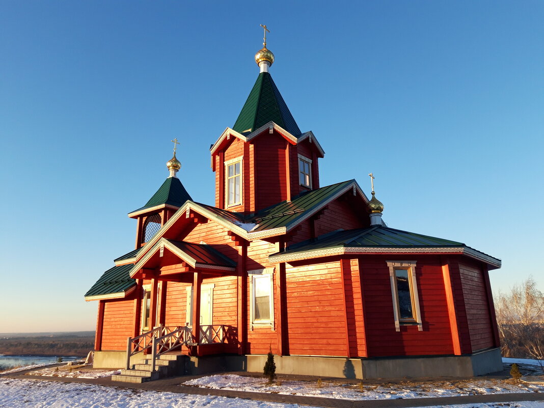 Церковь Михаила Архангела в селе Хабарское - pec-2008 