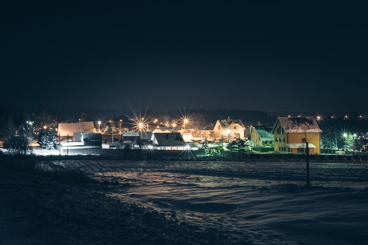 Зимняя ночь в деревне - Артём Полинин