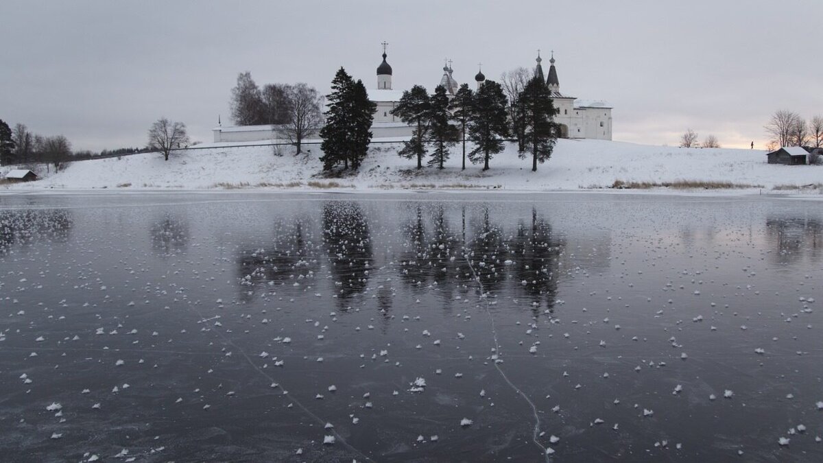 зима на озере Кирилло-Белозерский монастырь - Anna-Sabina Anna-Sabina