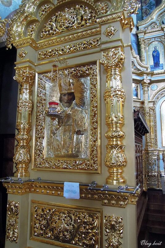 Икона святого Николая-Чудотворца в Никольском соборе в Киеве - Тамара Бедай 