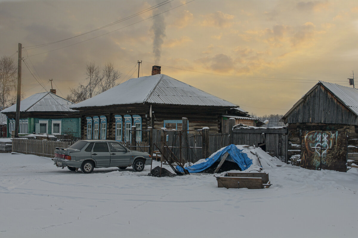 Морозный вечер на селе - Алексей Мезенцев