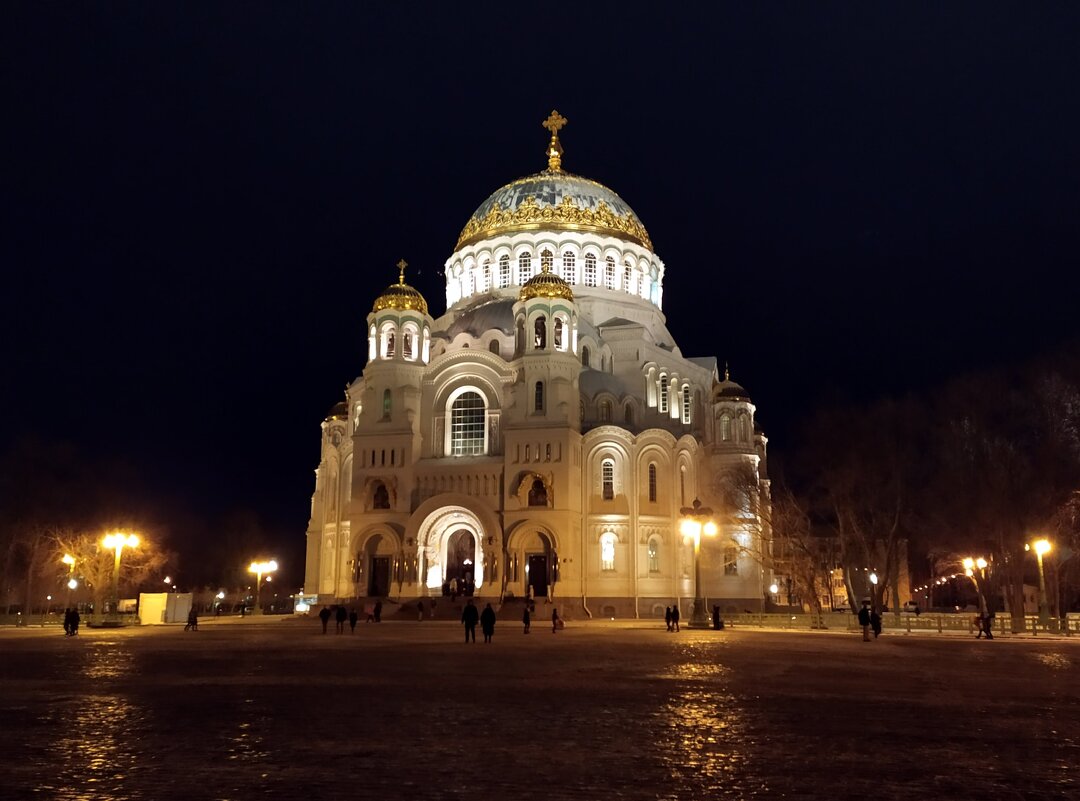 морской собор в кронштадте зимой