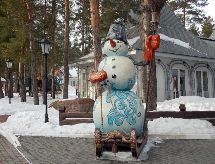Веселый снеговик - Galina Solovova