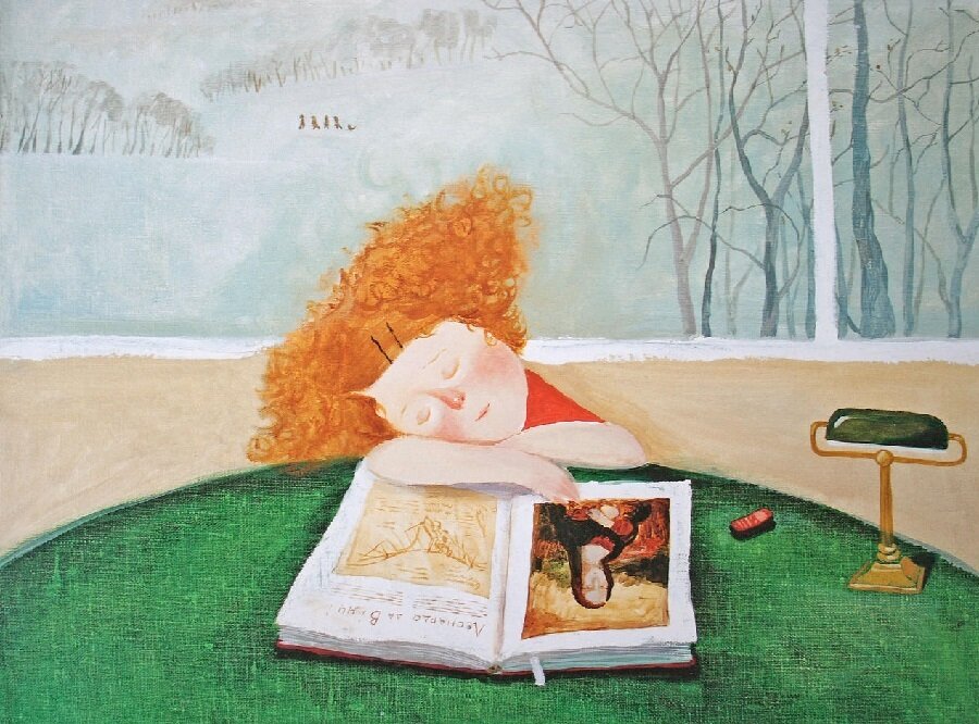 Картина «Лиза и её сны» талантливой украинской художницы Евгении Гапчинской - Надежд@ Шавенкова