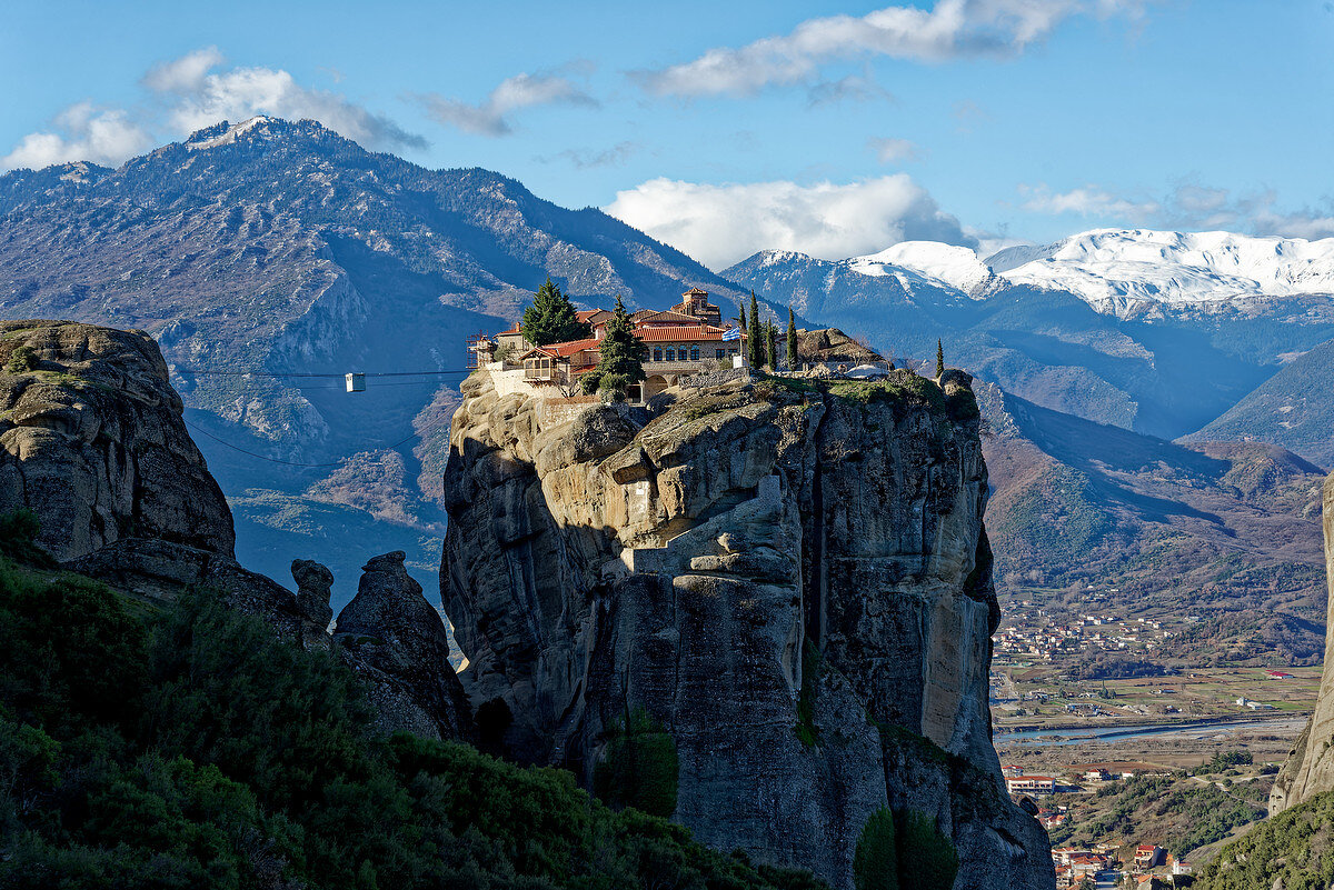 Наскальный монастырь, скалы Метеоры, Греция - Евгений Васин
