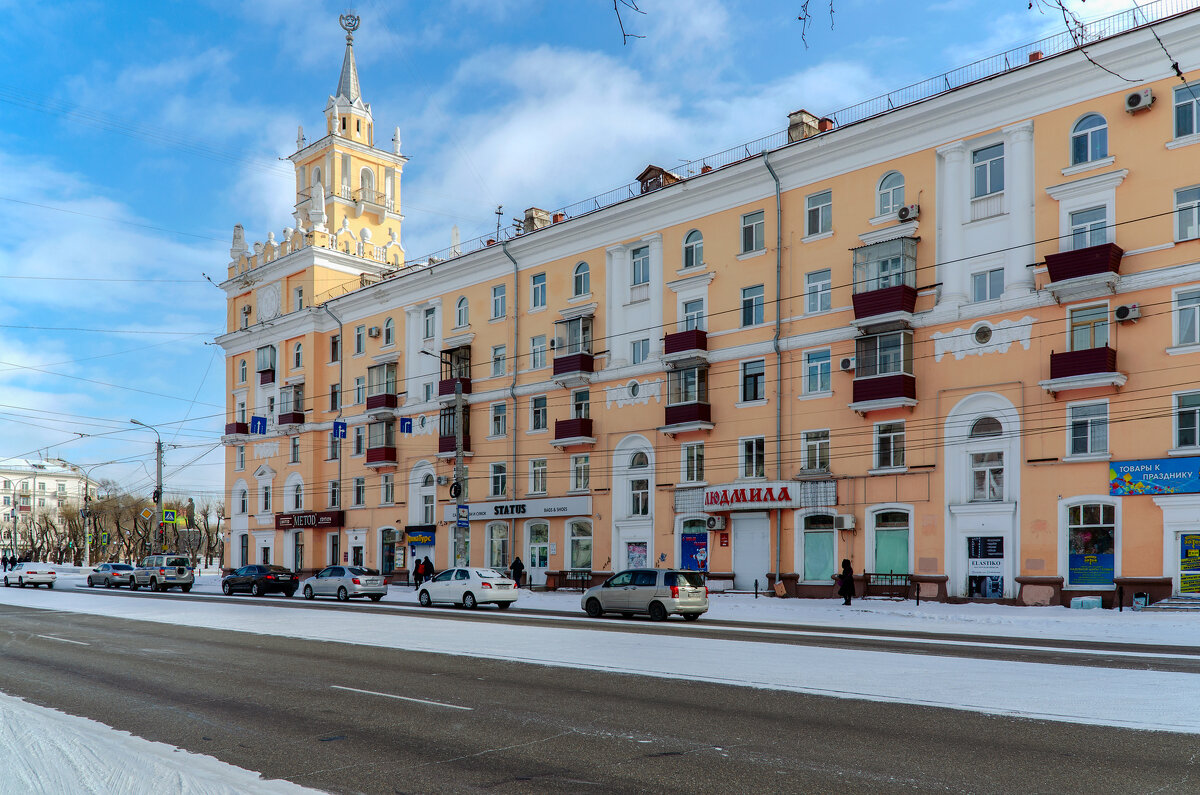 Дом со Шпилем, Комсомольск-на-Амуре. - Виктор Иванович Чернюк