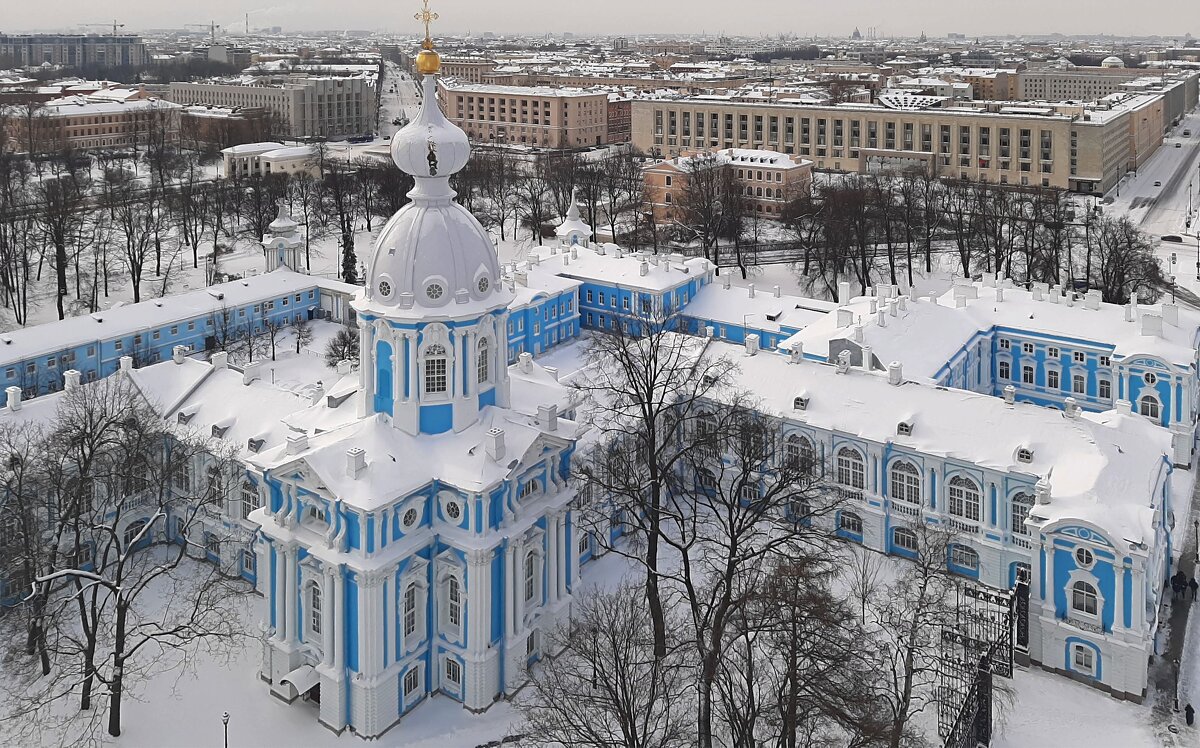 Вид со смотровой площадки звонницы Смольного собора - Елена Павлова (Смолова)