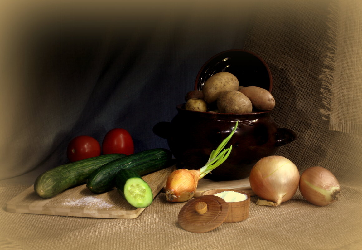 Натюрморт с овощами - Нэля Лысенко