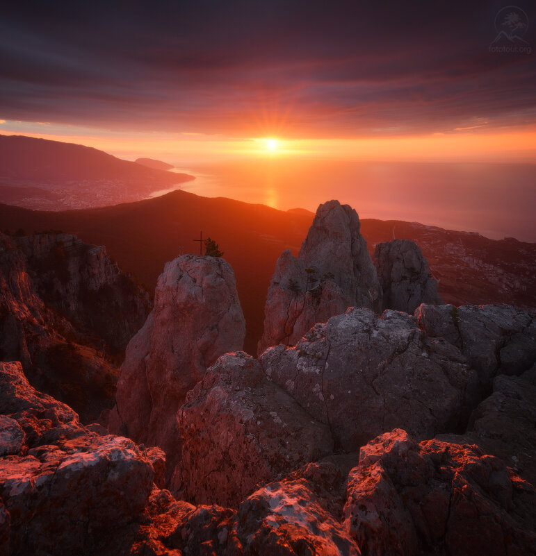 Закат на ай Петри