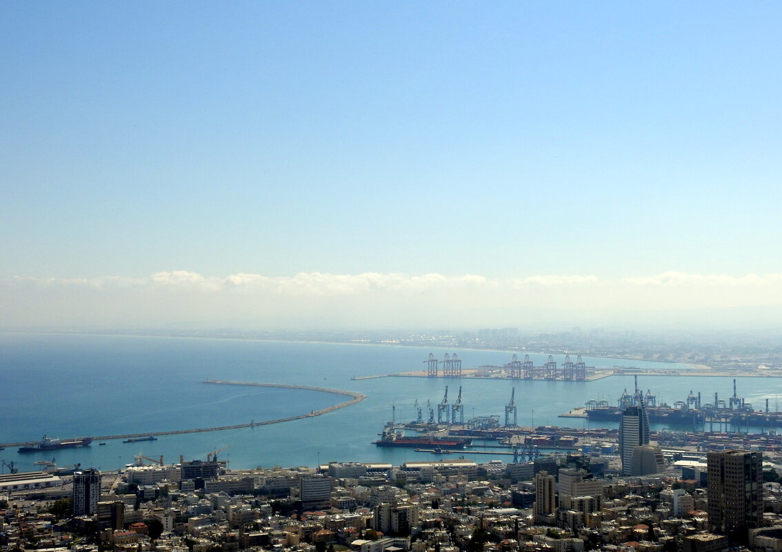 Панорама Хайфского порта - Гала 
