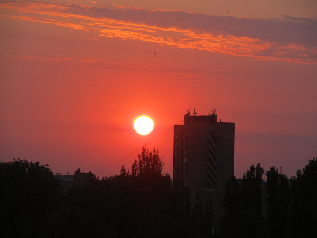 восход солнца из окна 10 этажа - Елена Шаламова