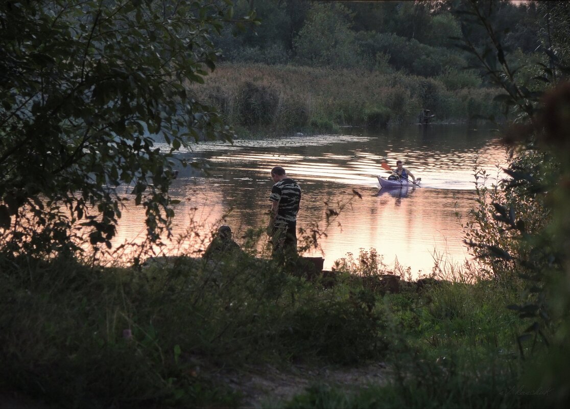 вечерняя заря на озере - sv.kaschuk 
