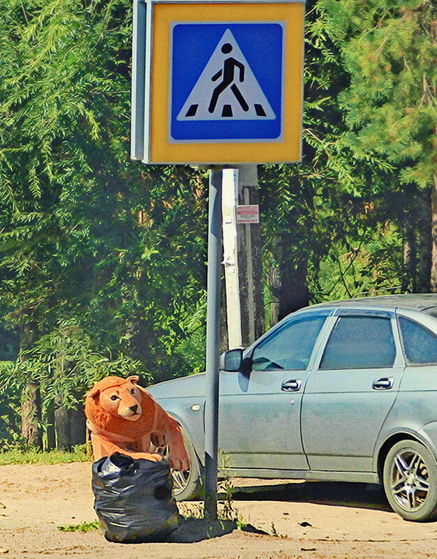 лев у перехода - Лера 