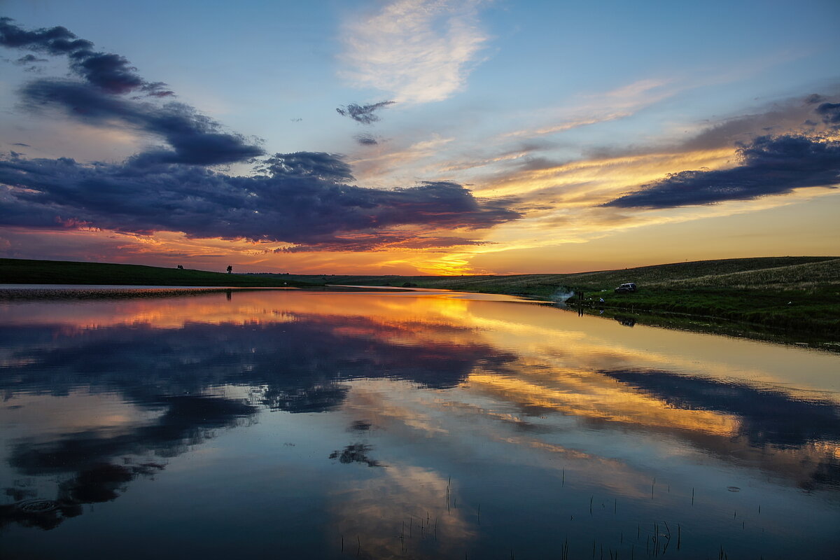 Вечер на степном озере - Виктор Четошников