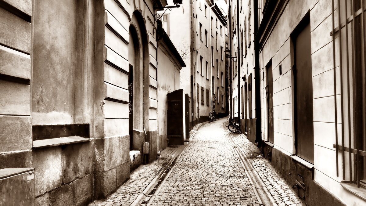 Стокгольм - по брусчатке старого города - wea *