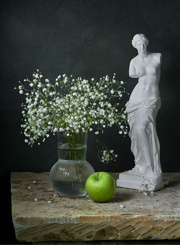 Венера, цветы и яблоко - Victor Brig