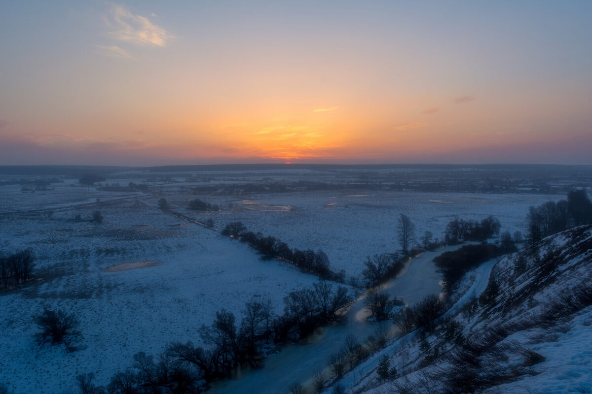 Рассвет на реке Корень. - ALEXANDR L