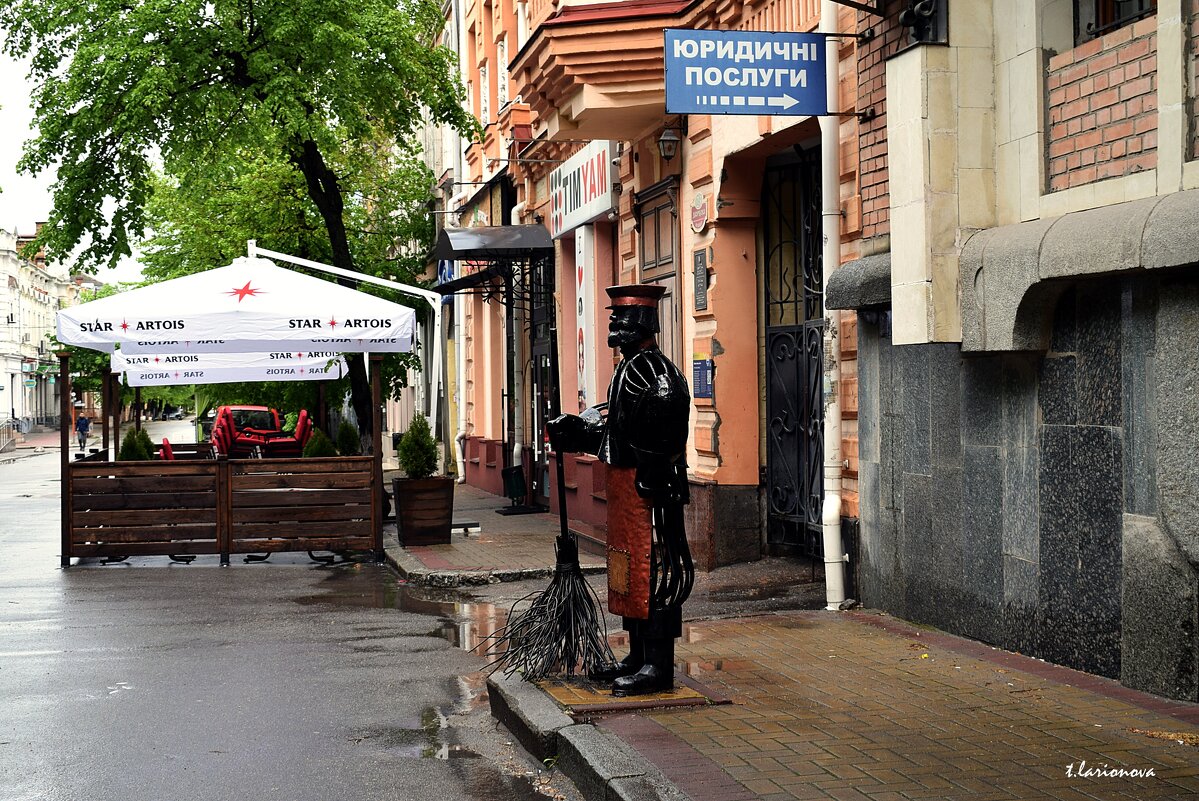 Памятник дворнику на улице Дворцовой - Татьяна Ларионова