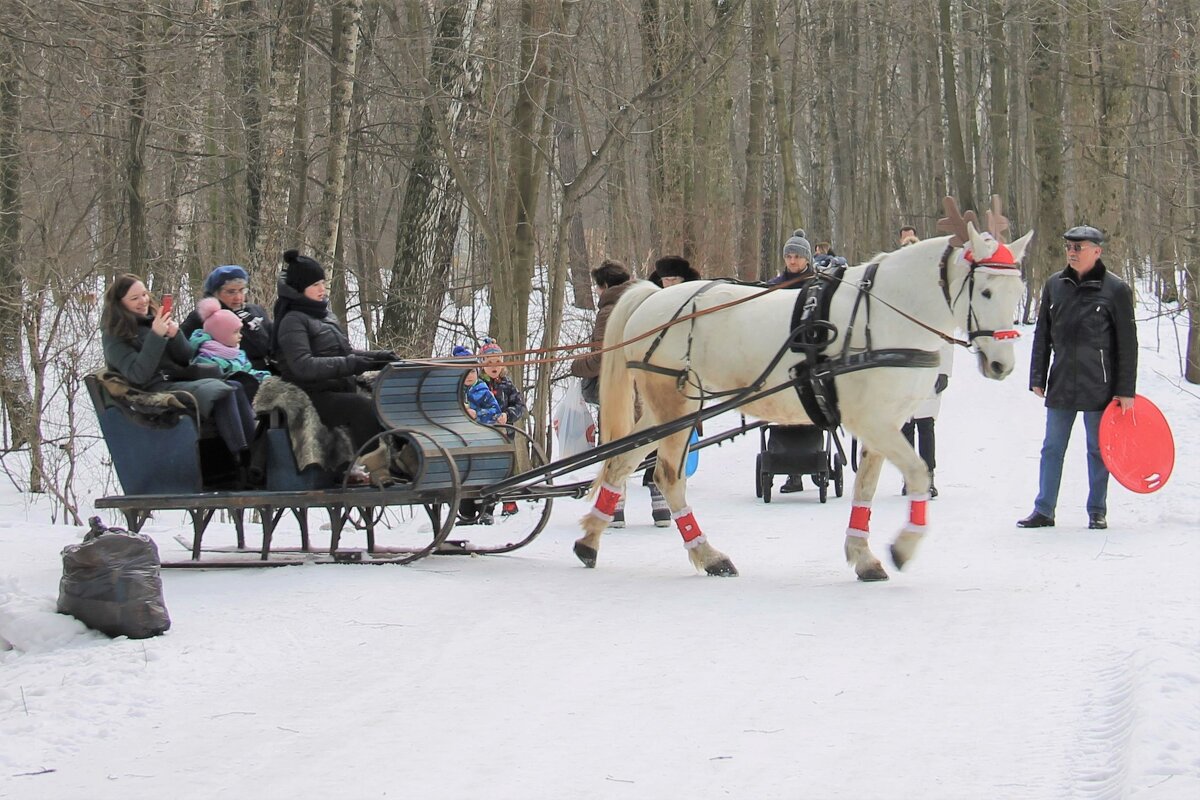 КАТАНИЕ НА ЛОШАДЯХ В ПАРКЕ - Валентина 