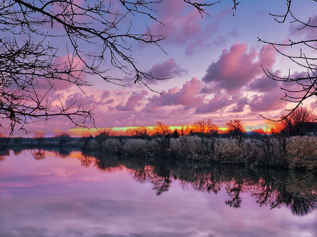 Рассвет на реке Журавка. - Валерий Ткаченко