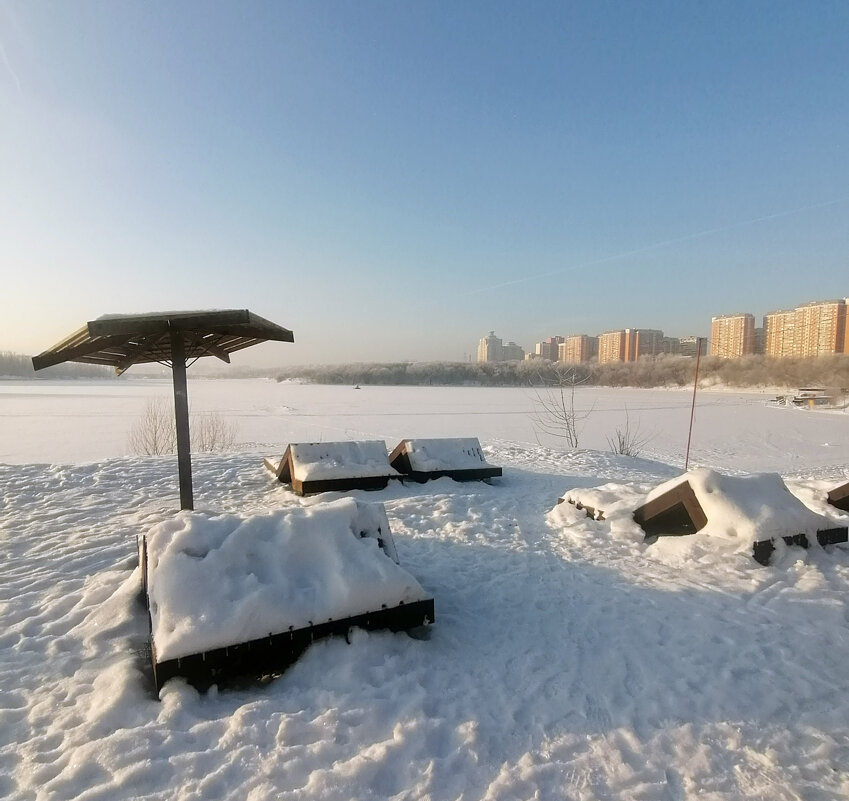 Зима на Борисовских прудах. - Борис Бутцев