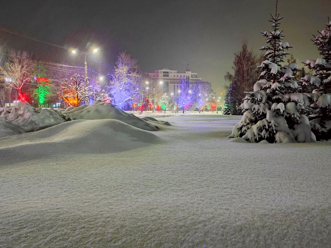 Снежный вечер в Чебоксарах - Ната Волга