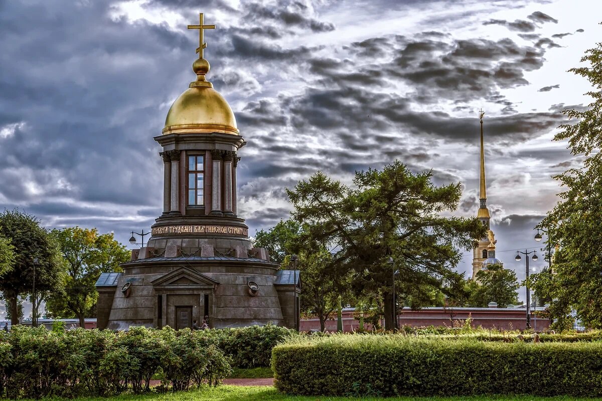 Храм-часовня Святой Троицы. Закат. - Герман Воробьев