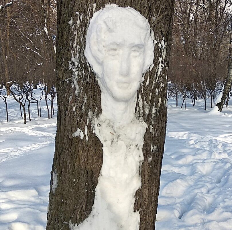 Арт - объект  из снега - Ольга Довженко