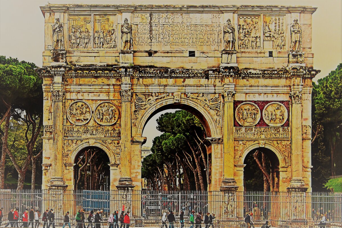 Триумфальная арка Константина в Риме - vadimka 