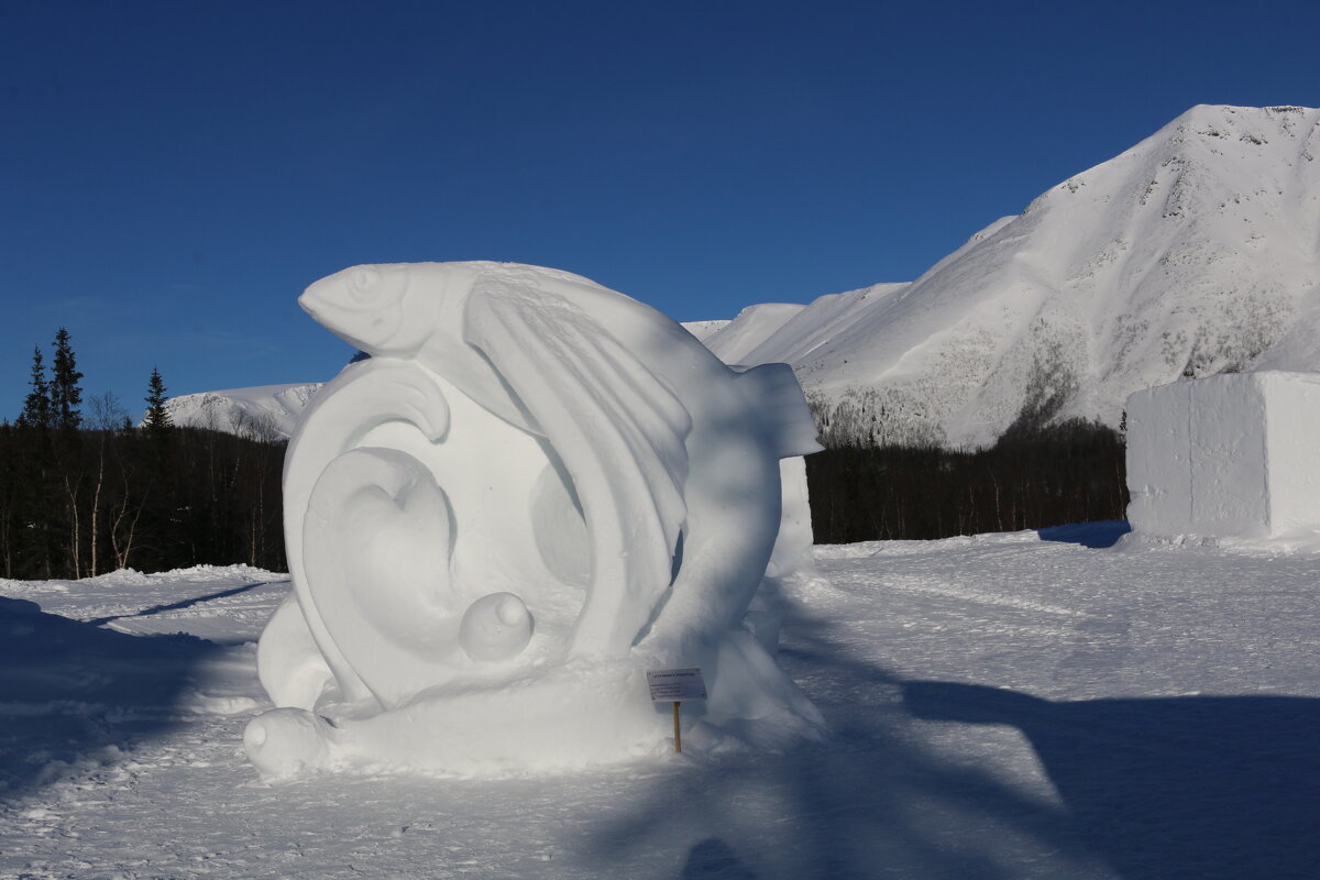 Скульптуры Снежной деревни - Ольга 