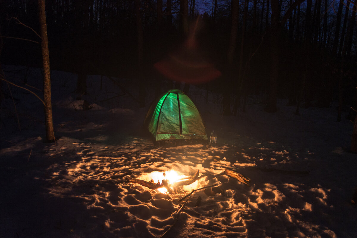 Холодная ночёвка в палатке. - Максим Андрианов