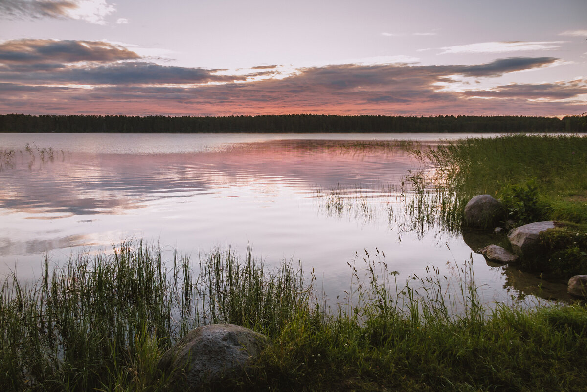 Рассвет на Круглом озере. - Олег Бабурин