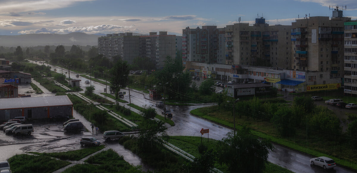 Дождливая погода в Комсомольске-на-Амуре. - Виктор Иванович Чернюк