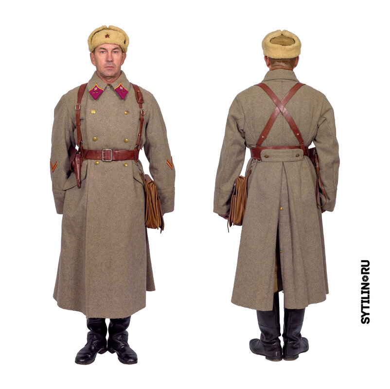 Зимняя форма лейтенанта Красной армии в период Великой Отечественной войны. Изолировано на беломудал - Павел Сытилин