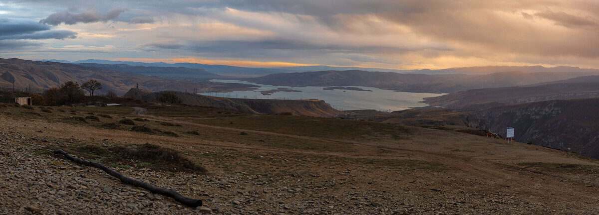 Панорама Чиркейского водохранилища.  Сулакский каньон. Дагестан - Дина Евсеева