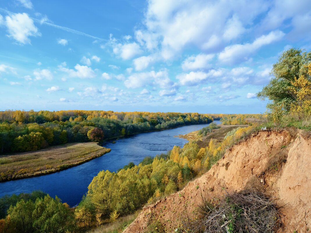 Вид на реку Мста с оврага - Aleksey Mychkov