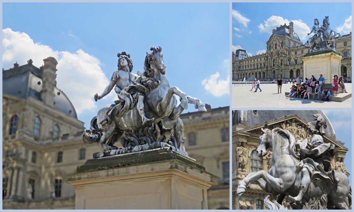 статуя Людовика XIV перед Лувром, его детищем. - ИРЭН@ .