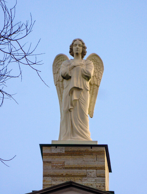 Ангел над фронтоном Мариинской больницы на Литейном проспекте - Стальбаум Юрий 