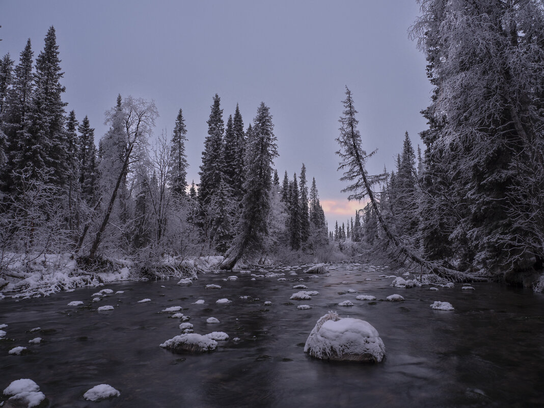 Реки Хибин- зимой они великолепны. - Сергей Мартьяхин