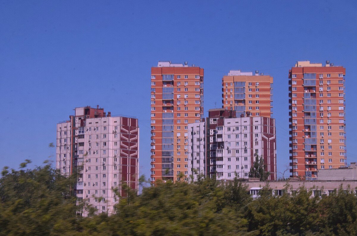 Вид на высотки Волгограда - Александр Рыжов