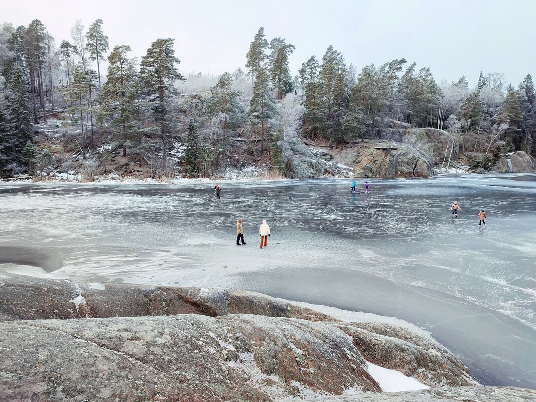 Рождество на льду Швеция Скандинавия - wea *