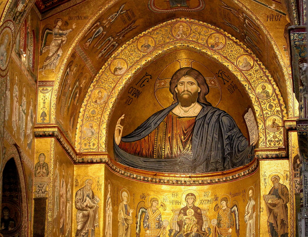 Мозайка  1183-89гг. в Кафедральном соборе города Монреале - Andrey Bragin 