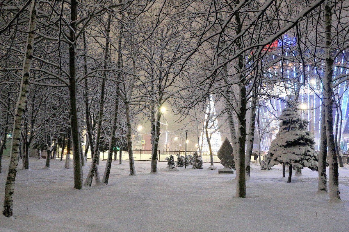Снегопад в городе - Надежд@ Шавенкова