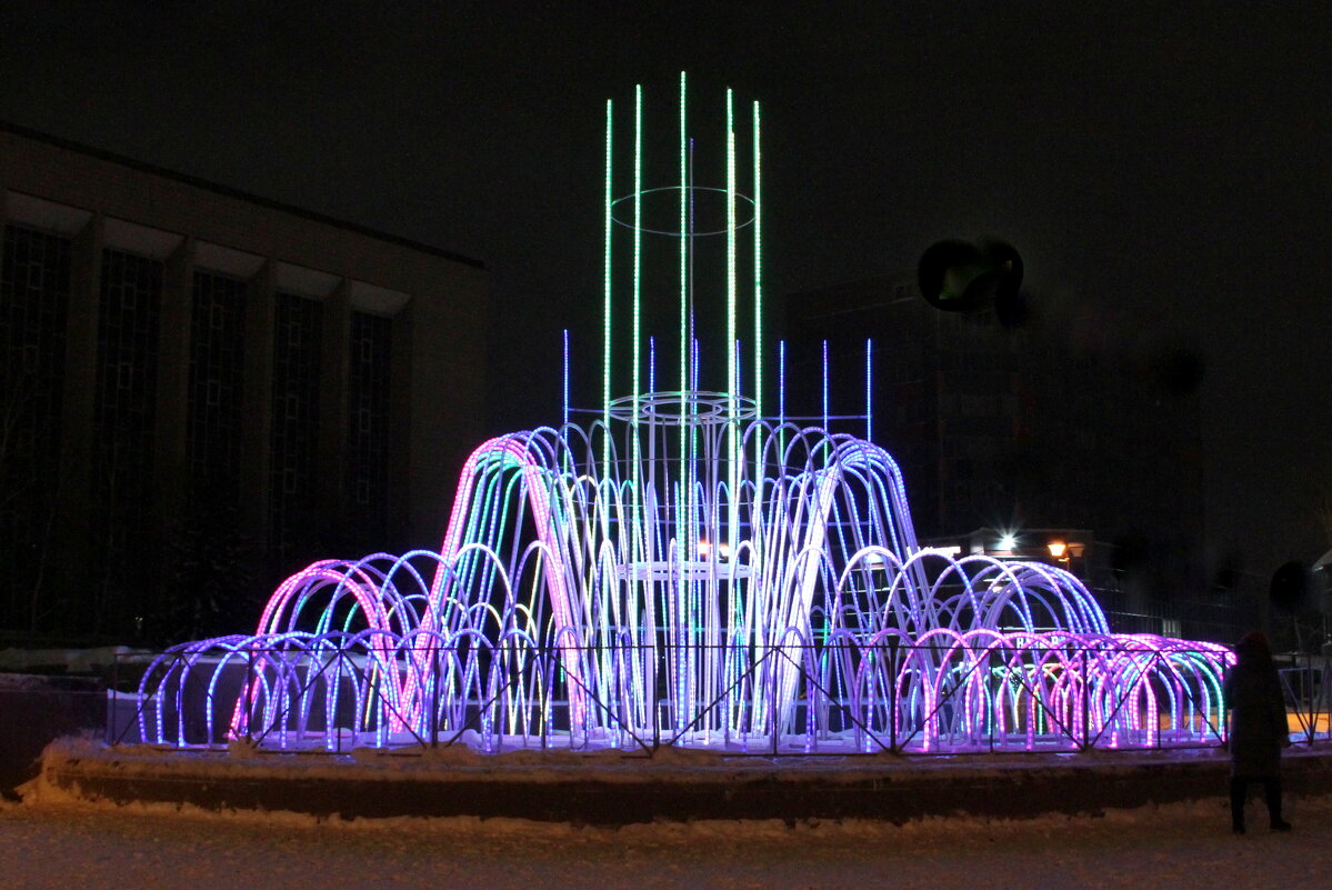 Зимний, цветной фонтан - Vlad Сергиевич