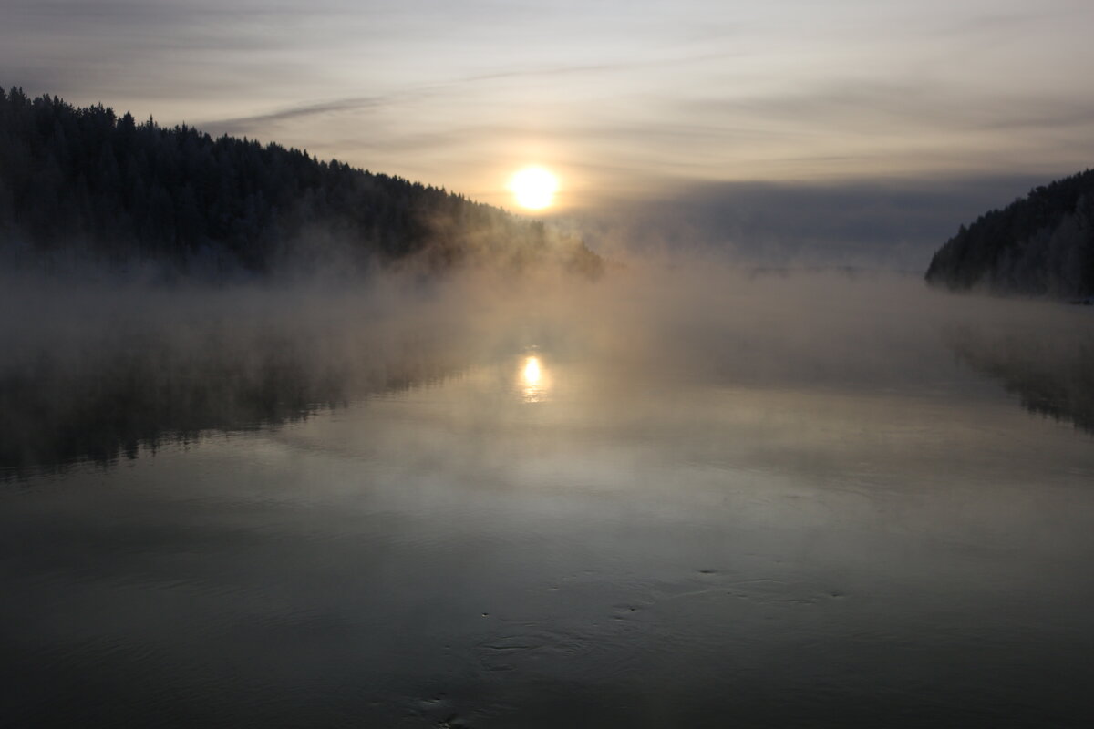 Зима на туманной реке - Ольга 