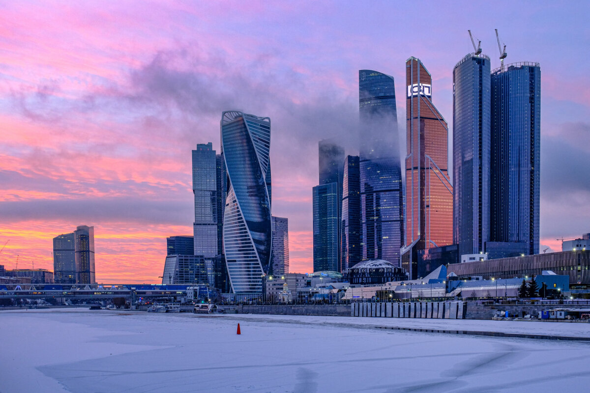 Москва-Сити на закате - другой ракурс - Георгий А