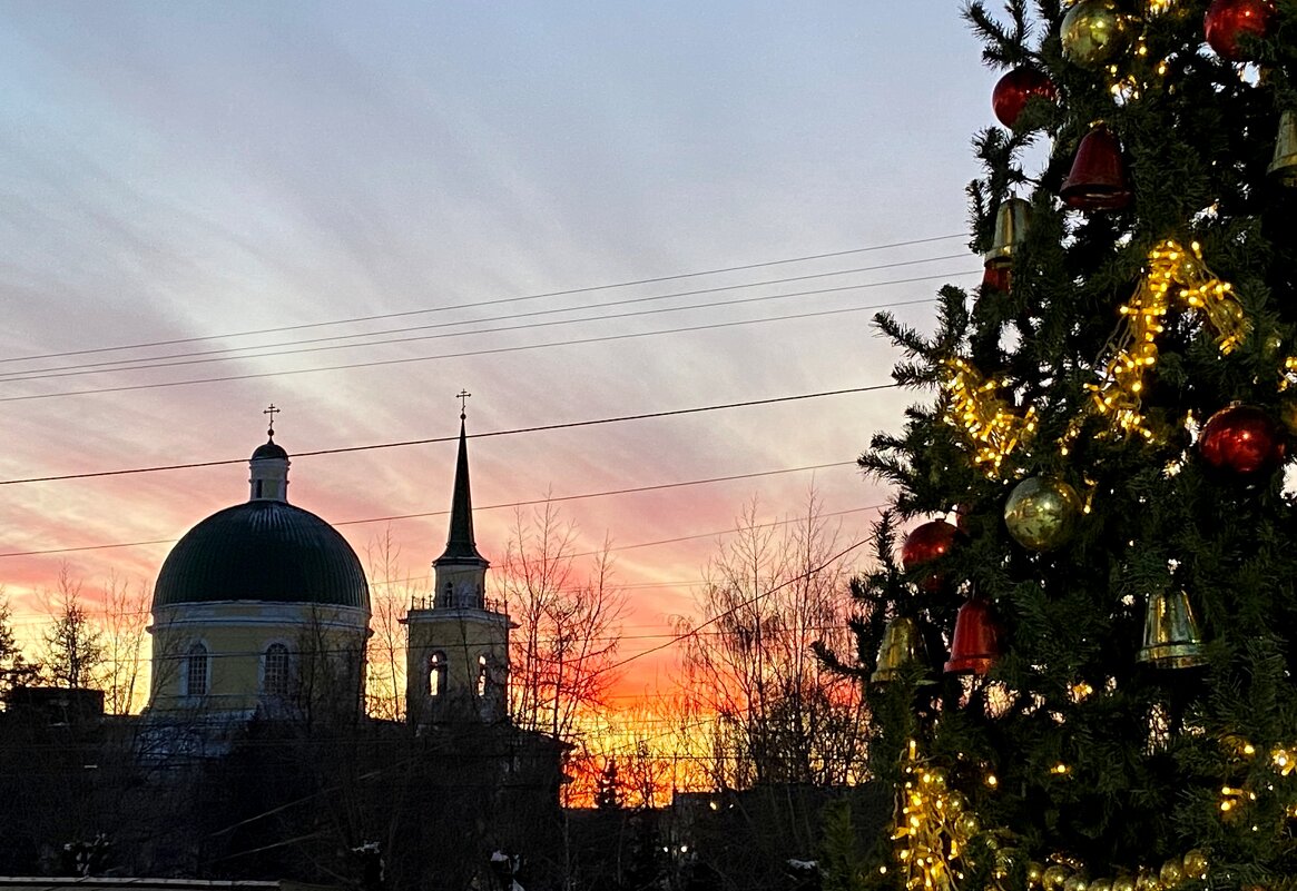 Закат, вид на казанский собор - Savayr 