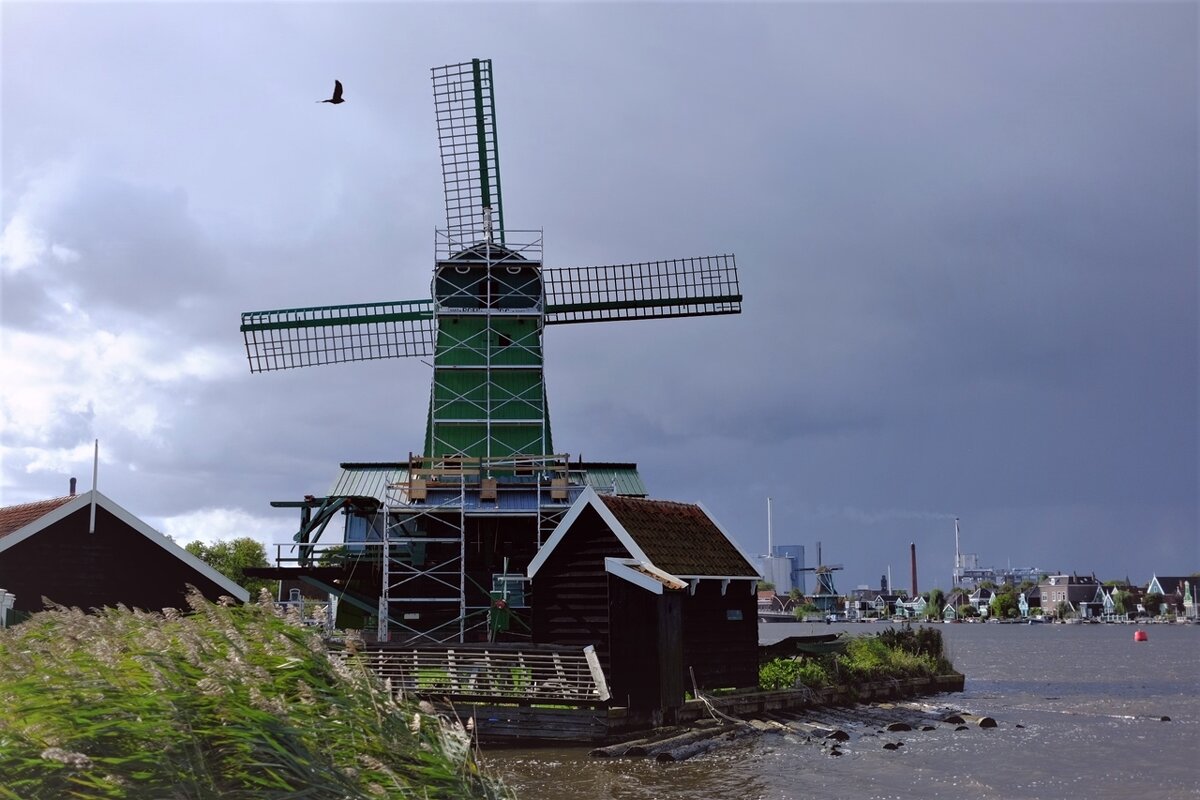 Ветряные мельницы Zaanse Schans  Нидерланды - wea *