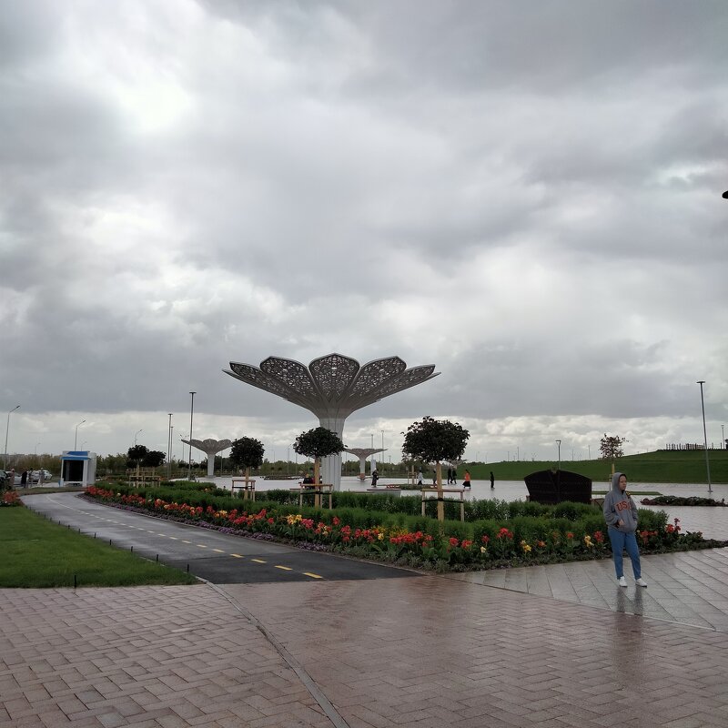 Площадь возле мечети, Астана - 2022 год. - Динара Каймиденова